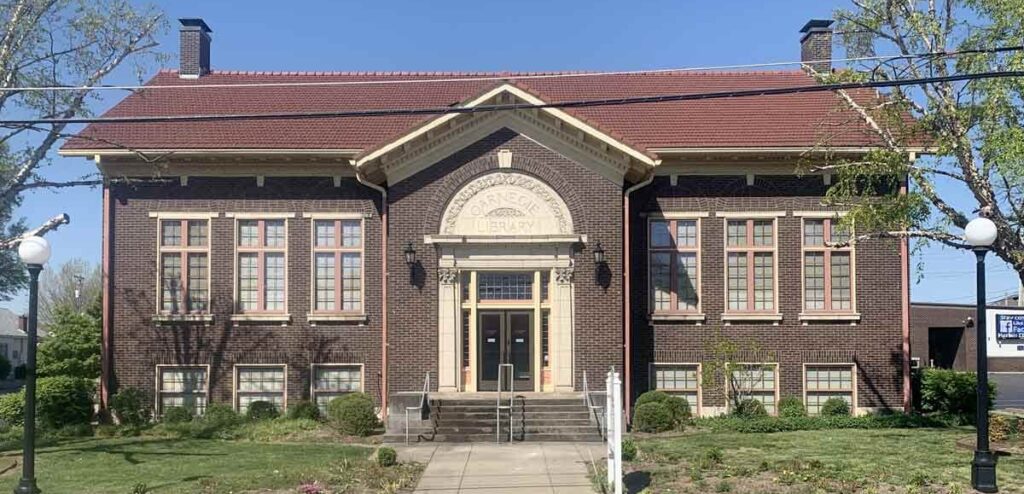 exterior of the marion carnegie library