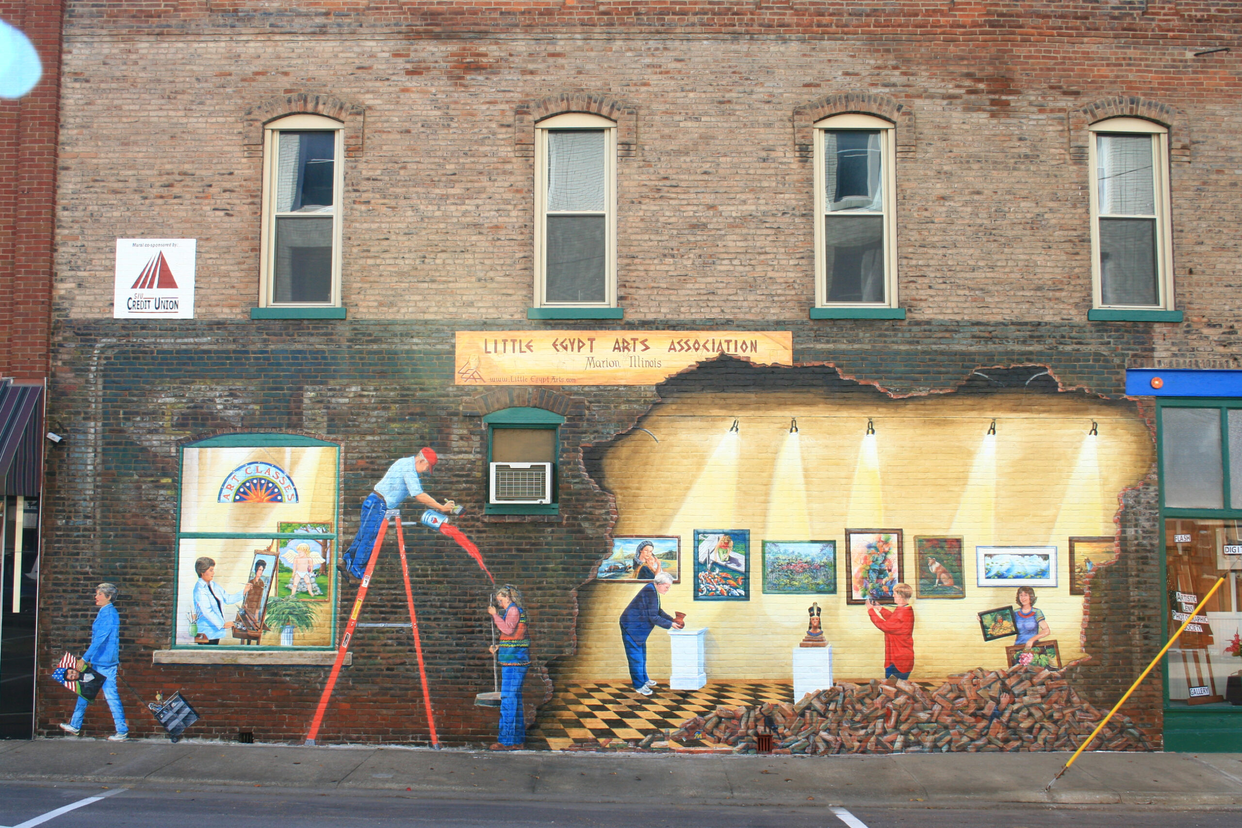 mural of artists